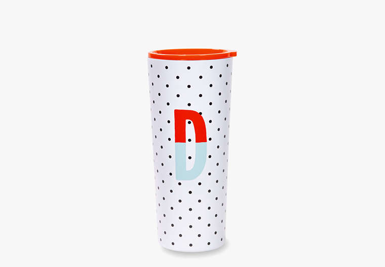 Kate Spade,sparks of joy stainless steel tumbler,Red