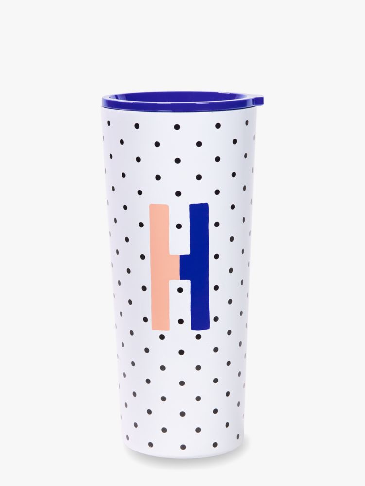 Kate Spade,sparks of joy stainless steel tumbler,Ocean Fog