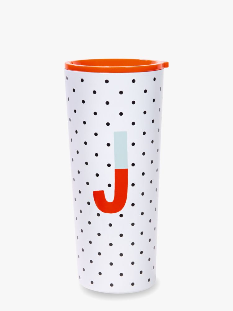 Kate Spade,sparks of joy stainless steel tumbler,Red