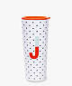Kate Spade,sparks of joy stainless steel tumbler,Red