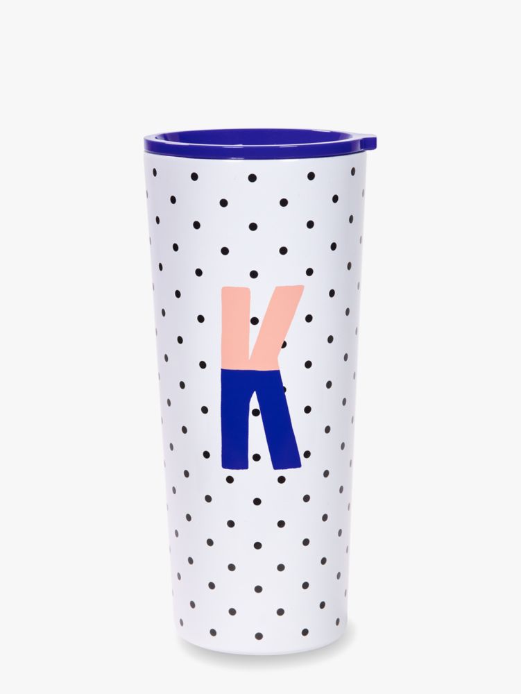 Kate Spade,sparks of joy stainless steel tumbler,Ocean Fog