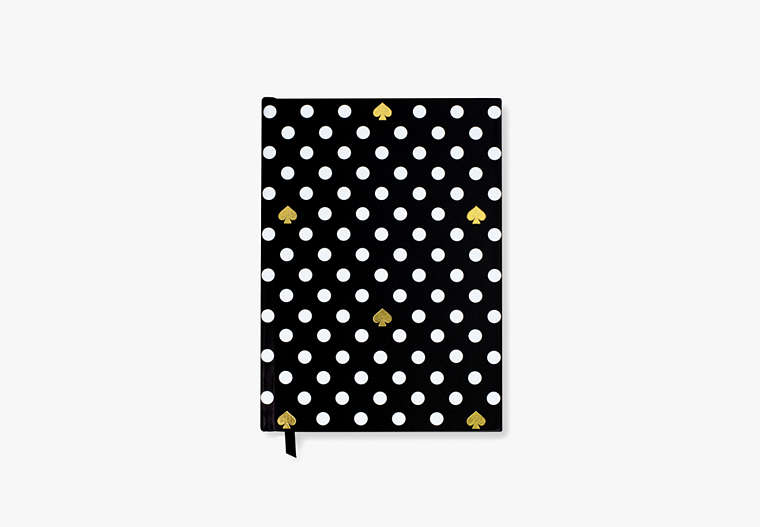 Kate Spade,black spade dot daily to-do planner,office accessories,Black