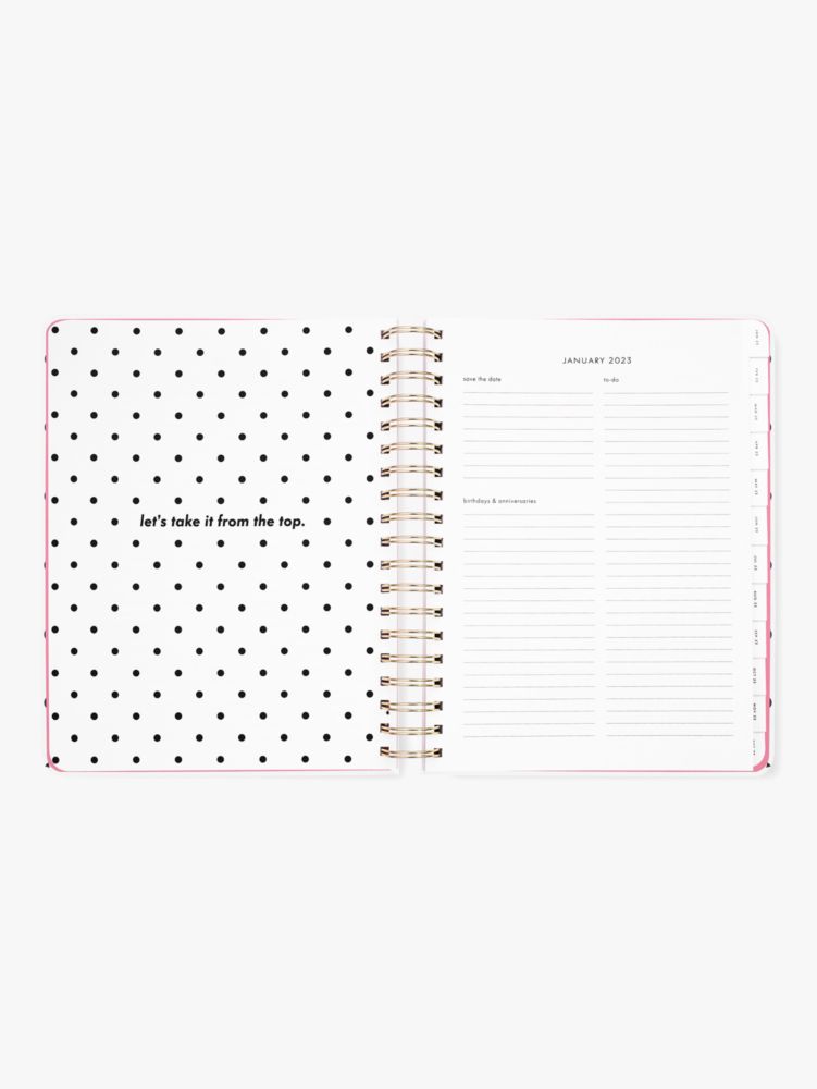 Kate Spade,Cabana Dot 17-Month Mega Planner,Black