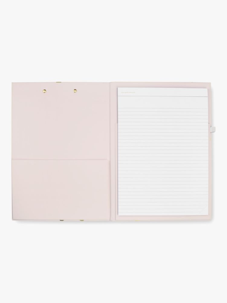 Kate Spade,Gold Dot With Script Clipboard Folio,