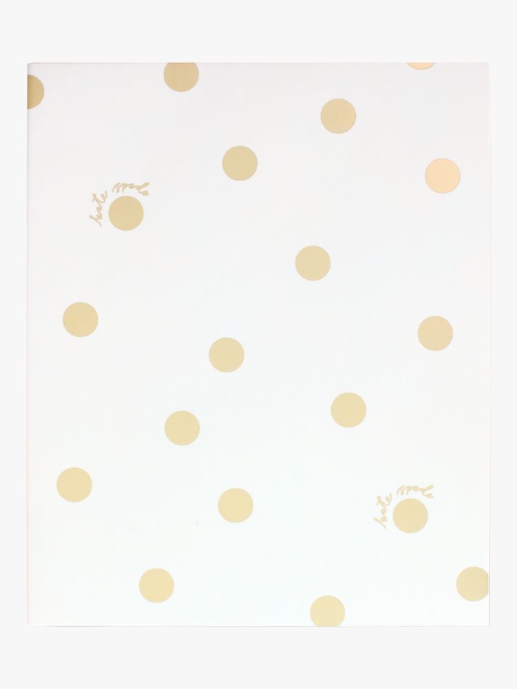 Gold Dot With Script Concealed Spiral Notebook, , Product
