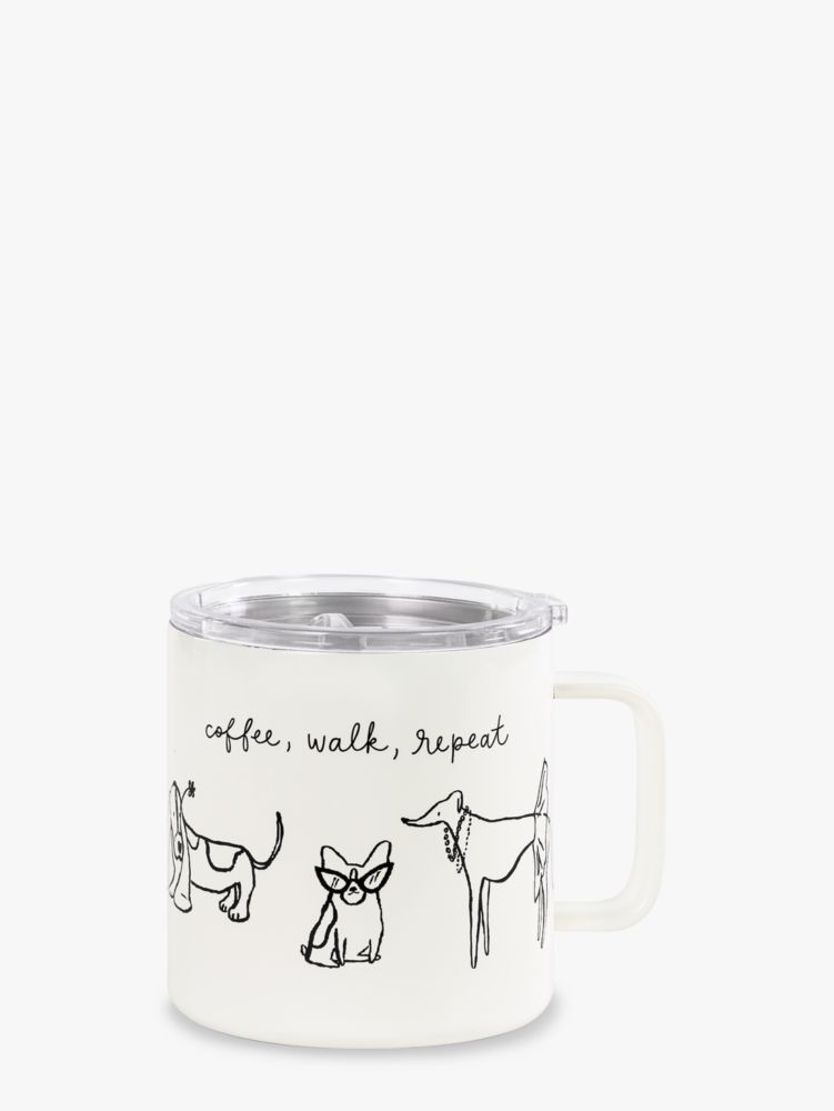 Dog Party Stainless Steel Coffee Mug, , Product