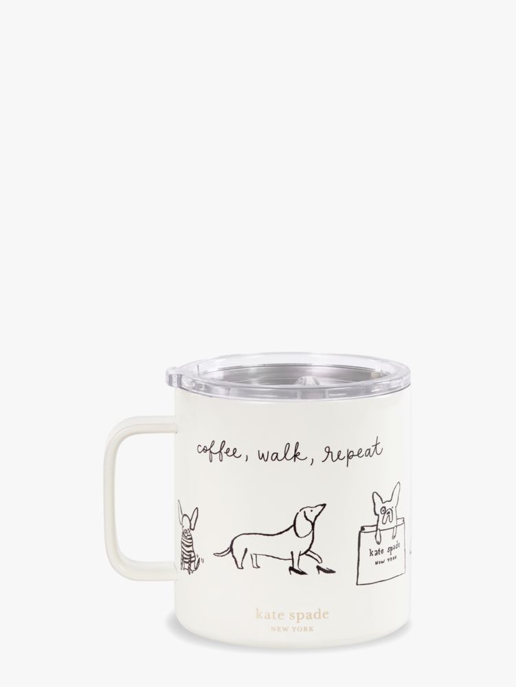 Dog Party Stainless Steel Coffee Mug, , Product