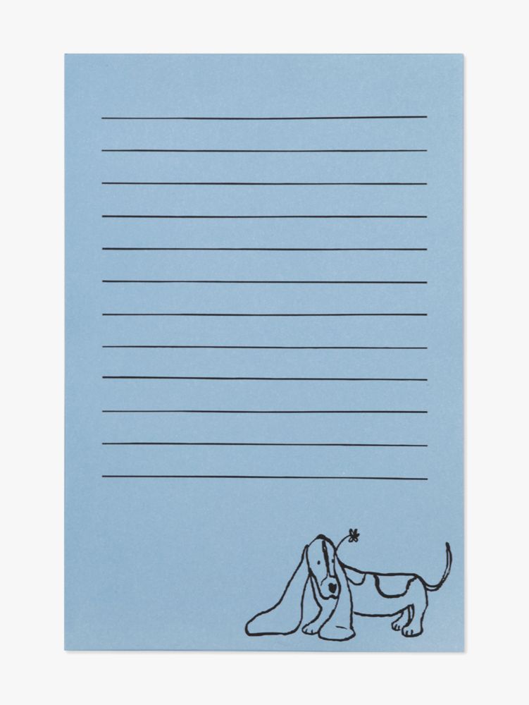 Kate Spade,Dog Party 3-Piece Notepad Set,Light Blue