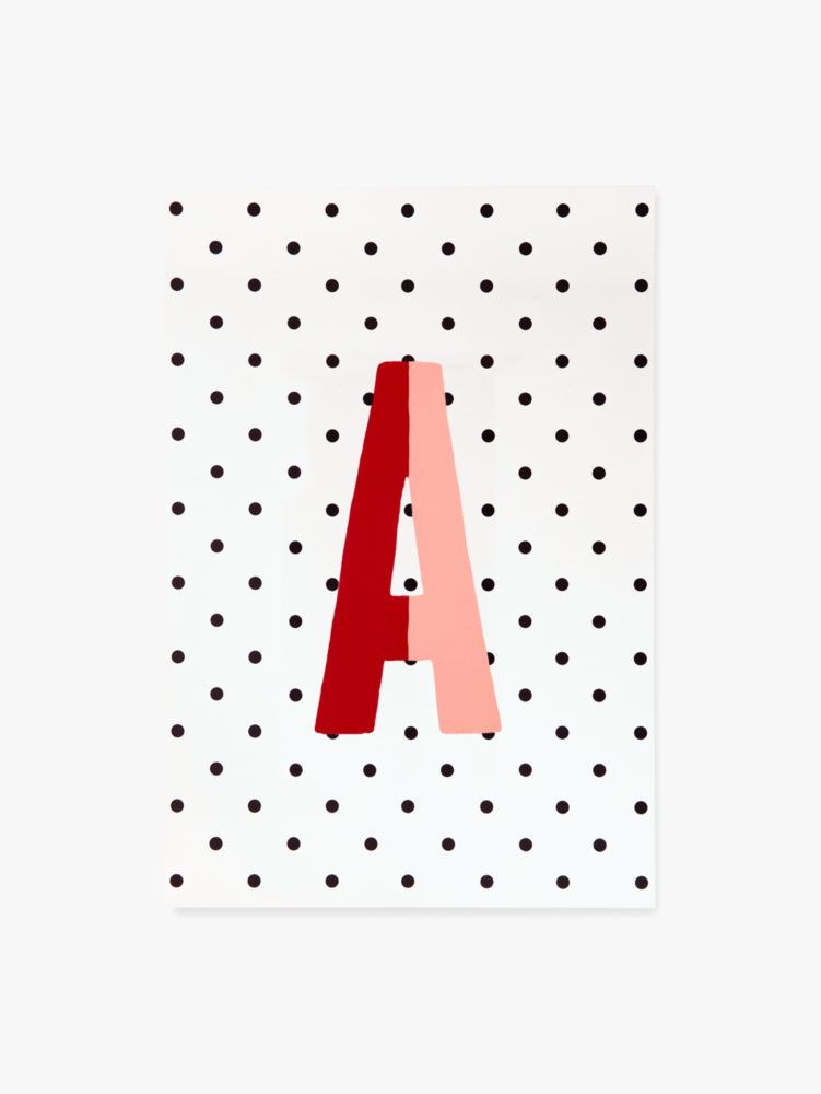 Sparks Of Joy Initial Notepad, Coral, Product