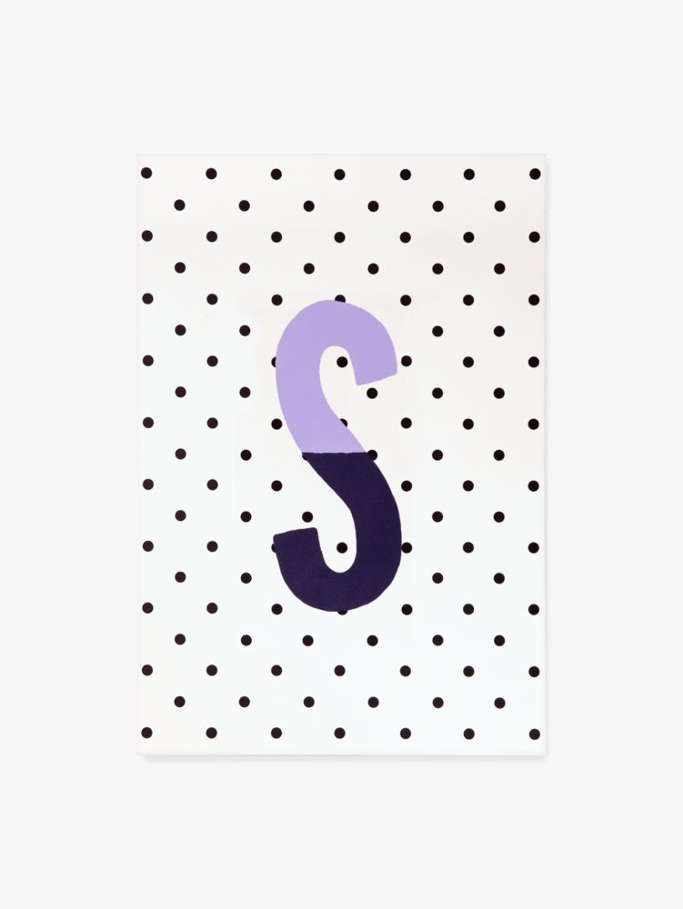 Kate Spade,Sparks Of Joy Initial Notepad,Purple