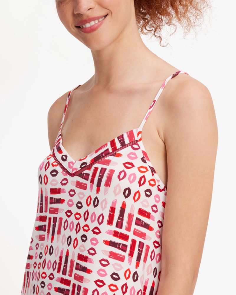 Kate Spade,Lipstick Party Chemise,Lipstick Party Print