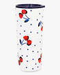 Vintage Cherry Dot Stainless Steel 24oz Tumbler, , Product