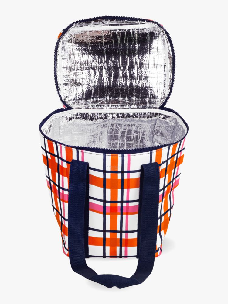 Spring Plaid Wine Picnic Kühltasche, , Product