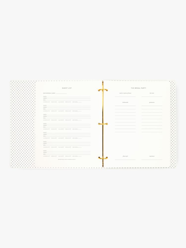 Kate Spade,Yes Yes Yes Bridal Planner,office accessories,Gold