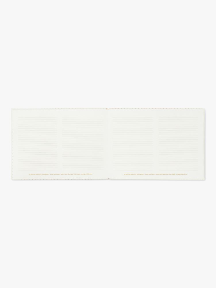 Kate Spade,And The Story Begins Bridal Guest Book,