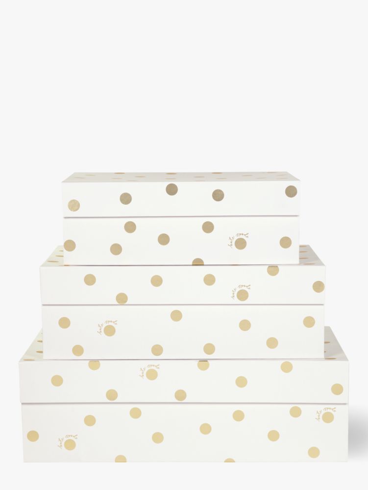 Gold Dot With Script Nesting Box Set, , Product