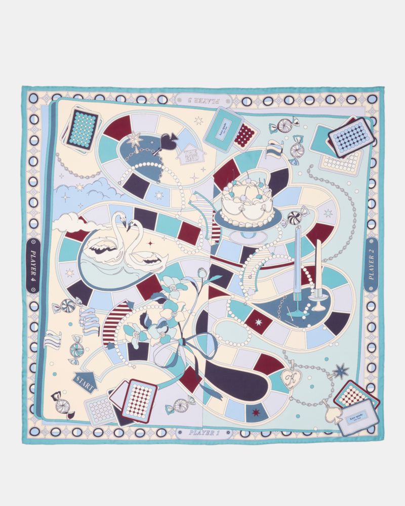 Kate Spade,Festive Games Silk Bandana,