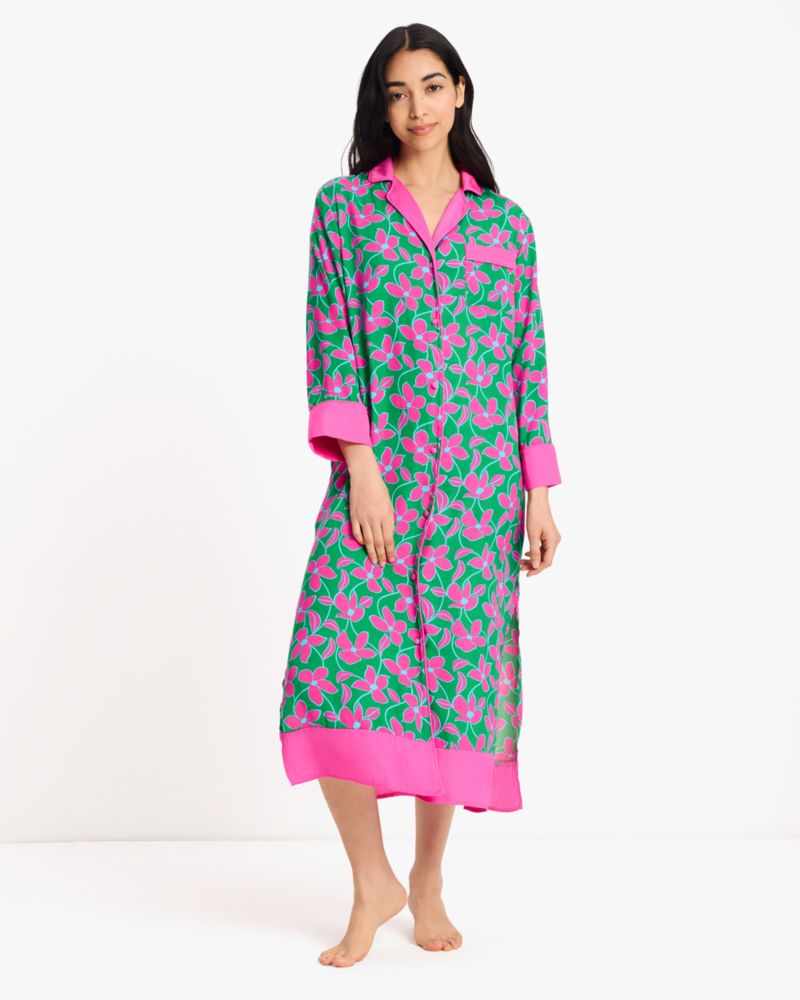 Kate Spade,Floral Vines Sleepshirt,Floral Vines print,Foral Vines