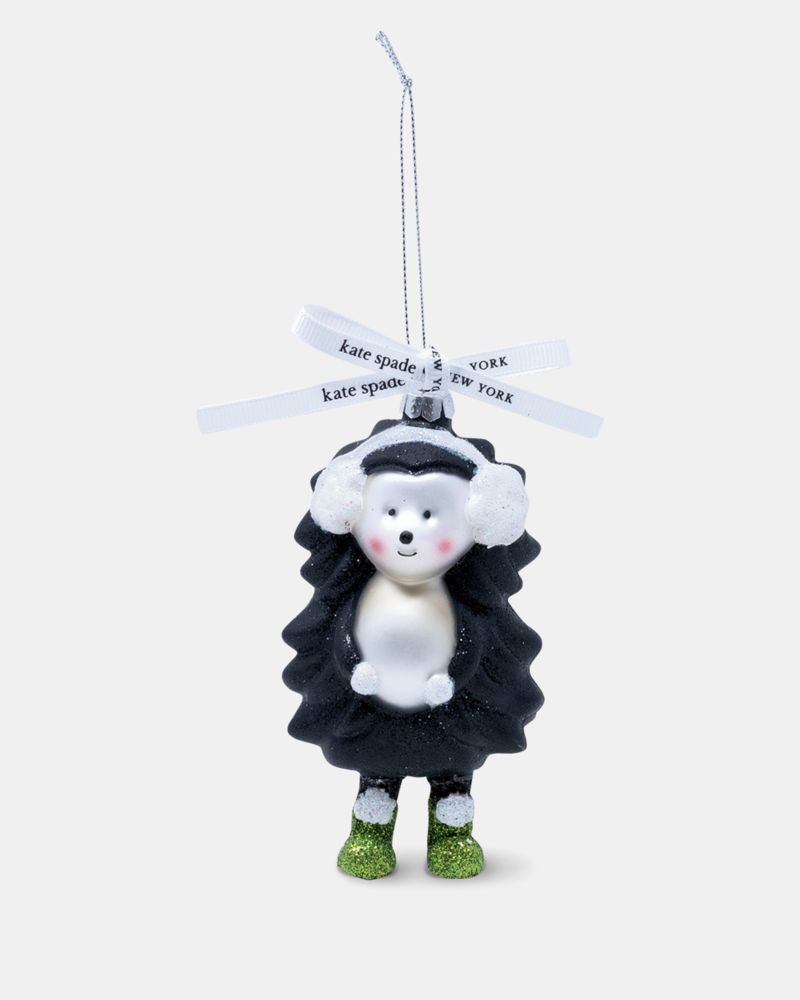 Kate Spade,Individual Glass Figure Ornament Hedgehog,