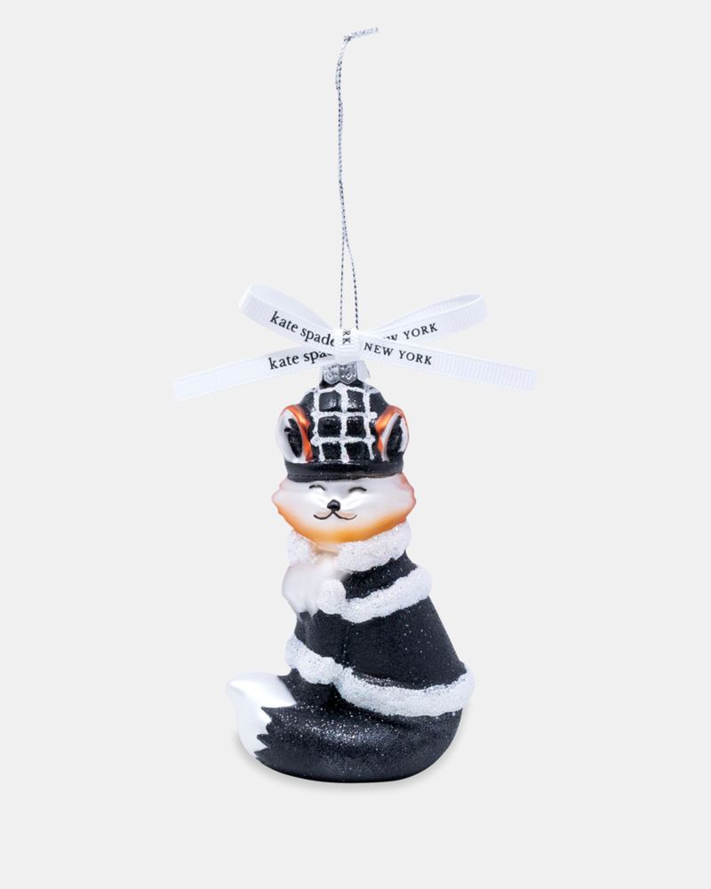 Kate Spade,Individual Glass Figure Ornament Fox,