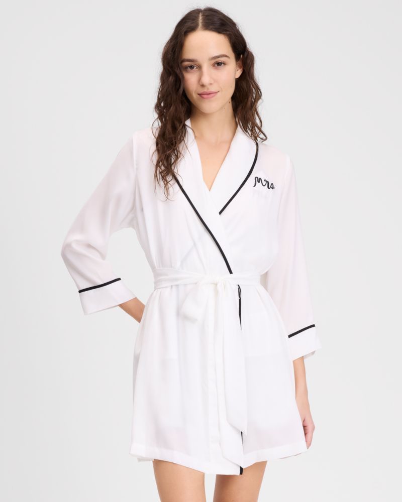 Kate Spade,mrs robe,sleepwear,Off White