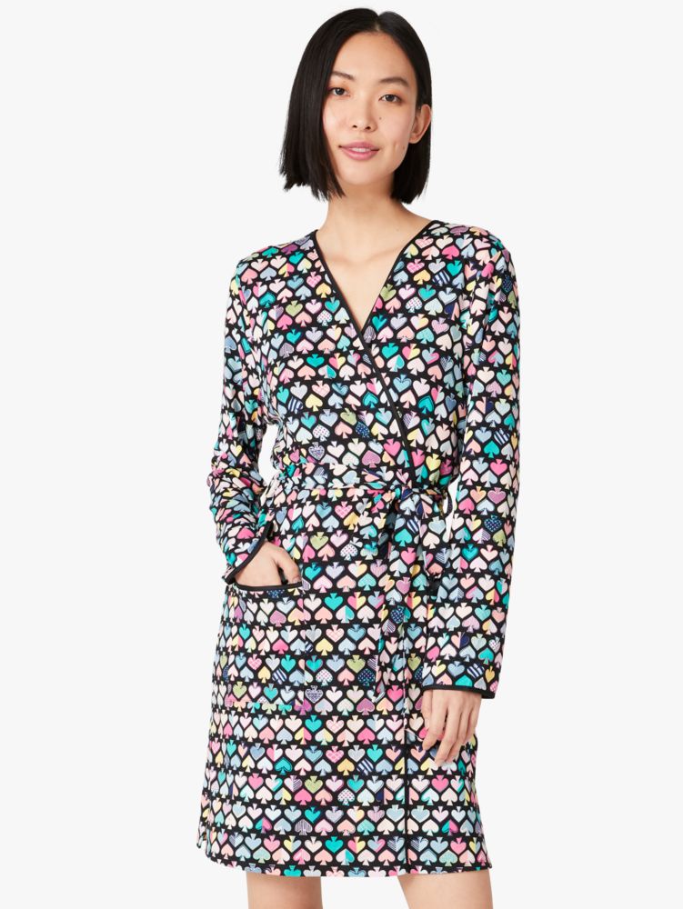 Kate Spade,Graffiti Spades Short Robe,