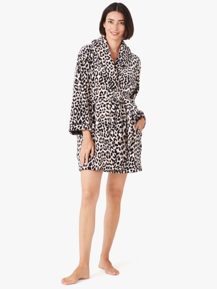 Kate Spade,chenille robe,sleepwear,Brown Pt