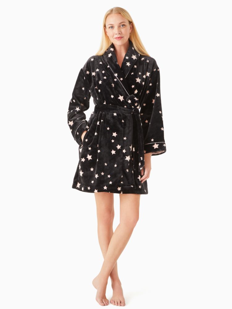 Kate Spade,long sleeve robe,sleepwear,Rib Toss image number 0