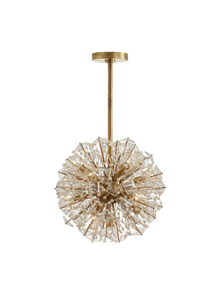 Dickinson Small Pendant, Clear/Gold, Product