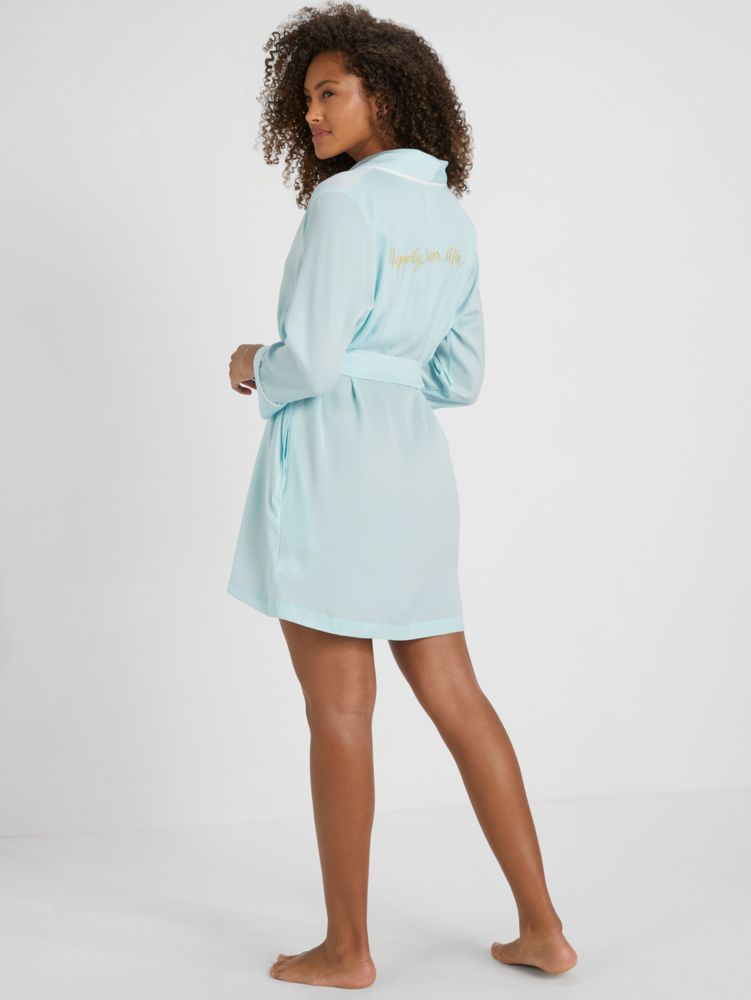 Kate Spade,Bridal Happily Ever After Robe,sleepwear,Aqua