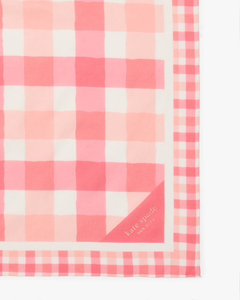 Kate Spade,Beach Plaid Silk Bandana,