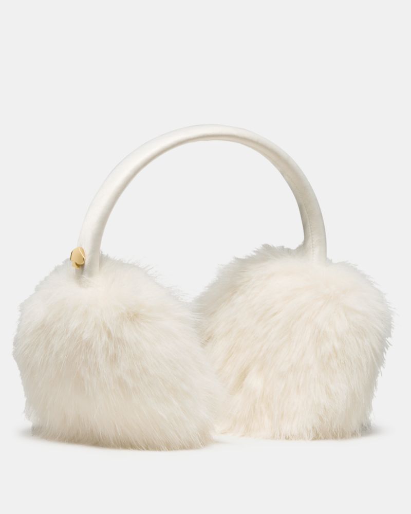 Kate Spade,オーバーサイズド フォー ファー イヤーマフ,ファッション小物,クリーム