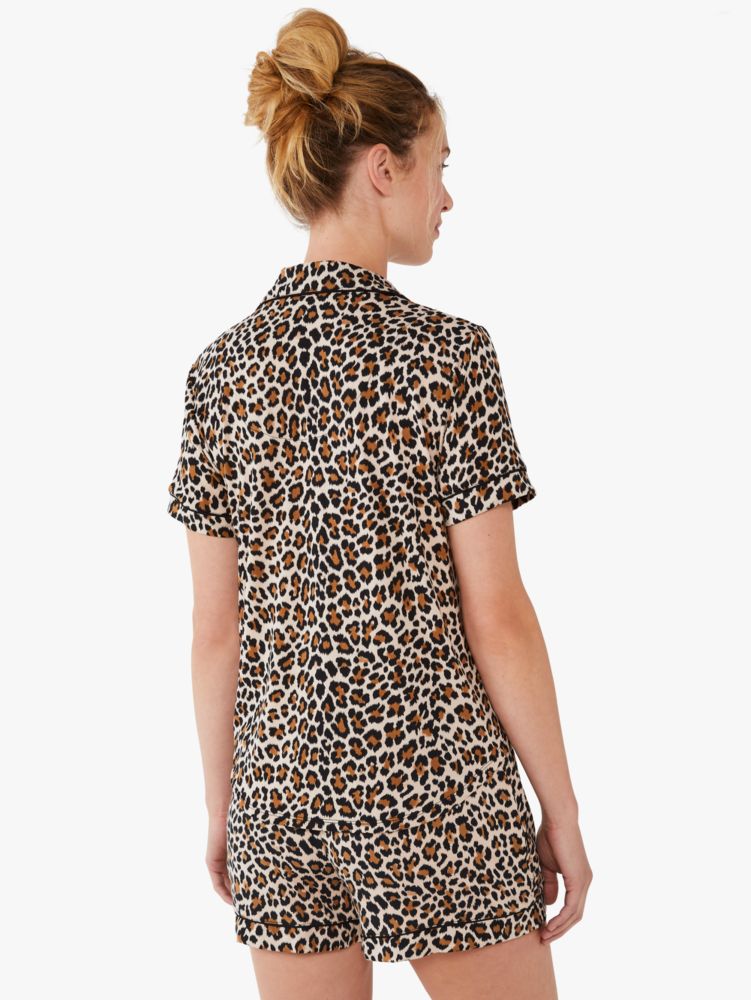 Kate Spade,Classic Leopard Short PJ Set,sleepwear,