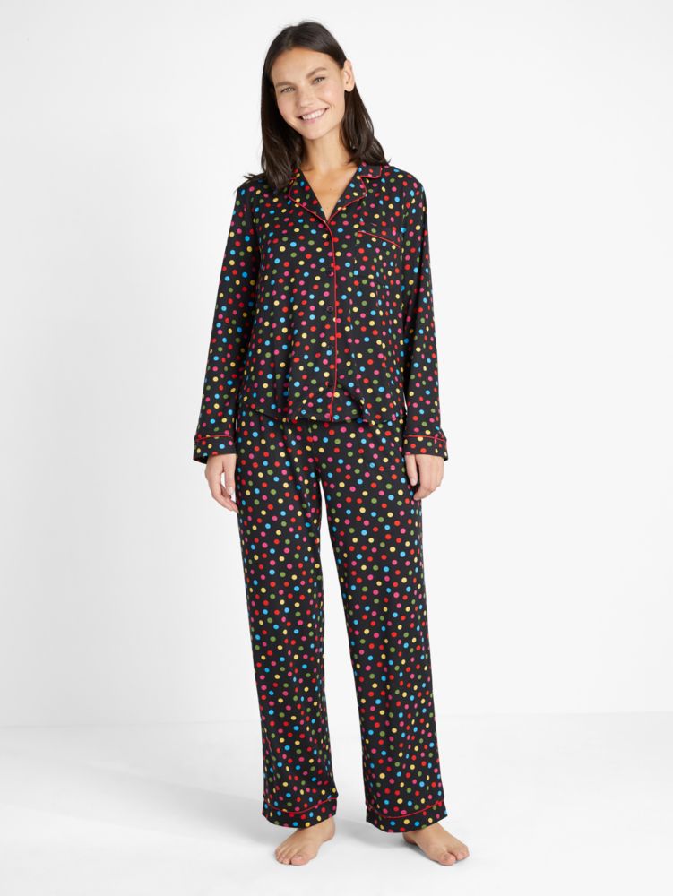 Kate Spade,Long PJ Set,Festive Dot