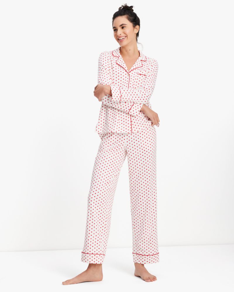 Kate Spade,Mini Hearts Long PJ Set,Mini Hearts