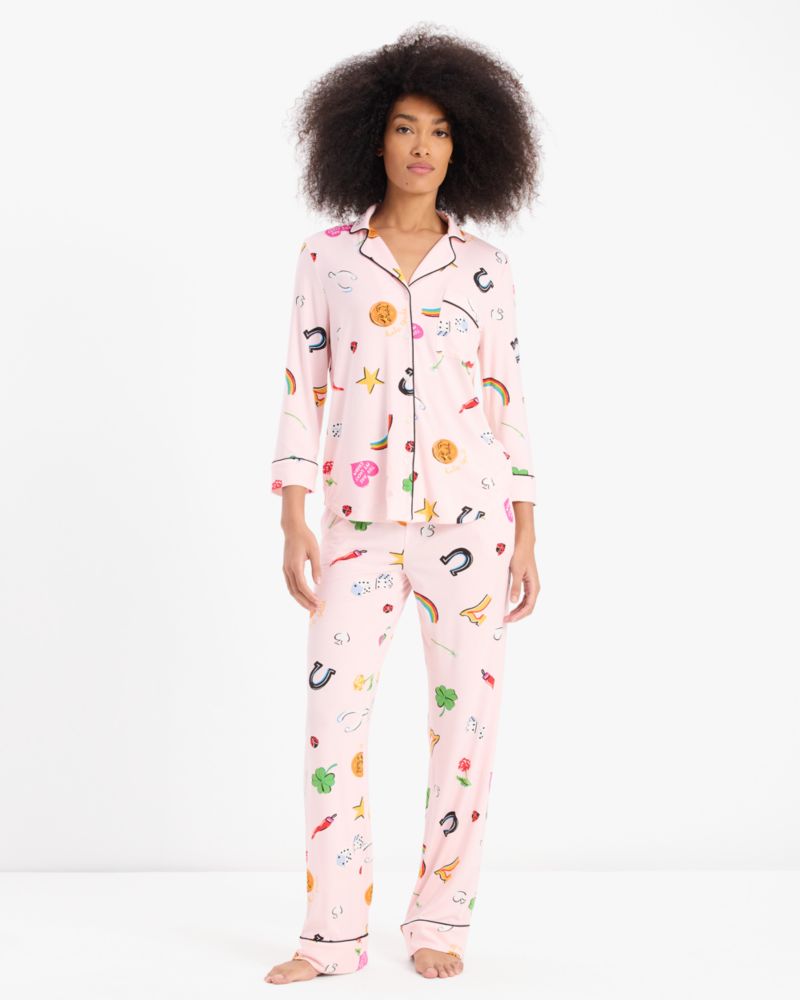 Kate Spade,Long Pj Set,Pink