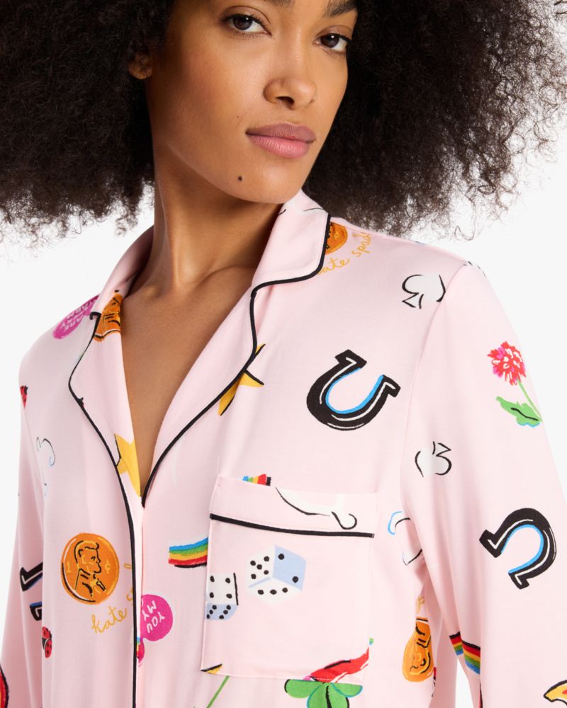 Kate Spade,Long Pj Set,Pink