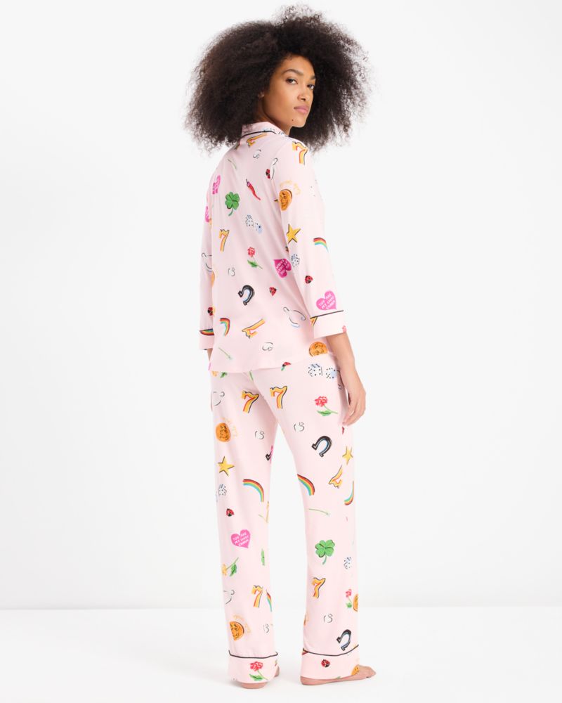 Kate Spade,Long Pj Set,Pink