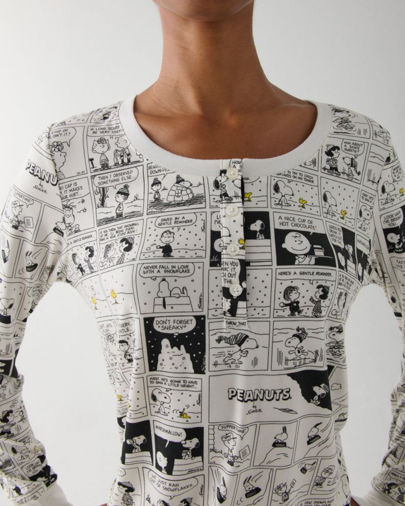 Kate Spade,Peanuts Print Henley Set,