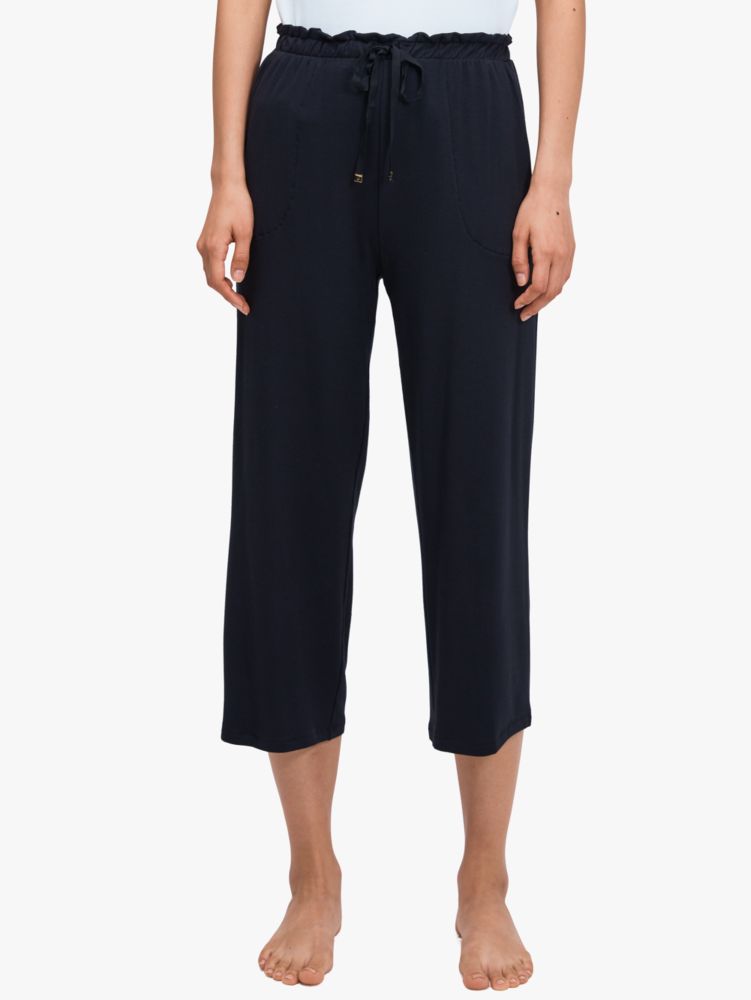 French Terry Cropped Lounge Pant, , Product