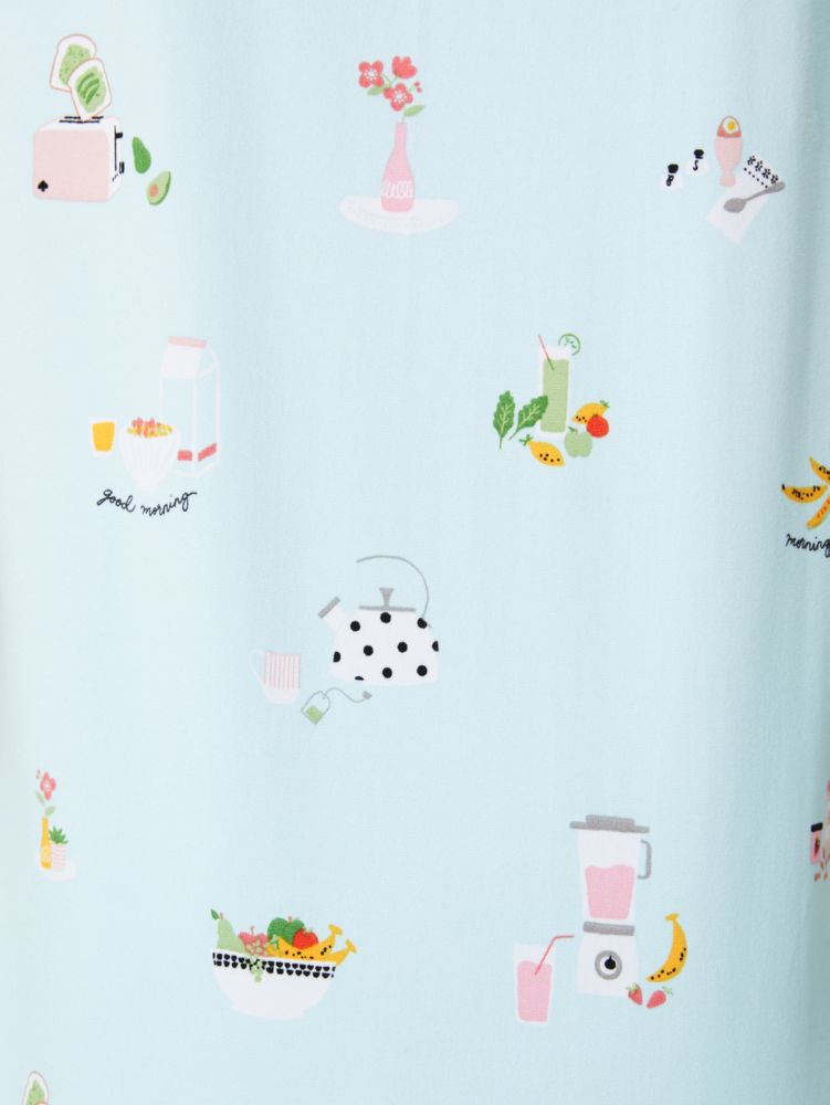 Kate Spade,Graffiti Spades Short Sleeve Jogger Pj Set,