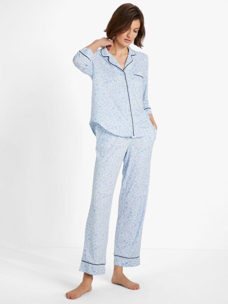 Kate Spade,Long PJ Set,Floral Field Print