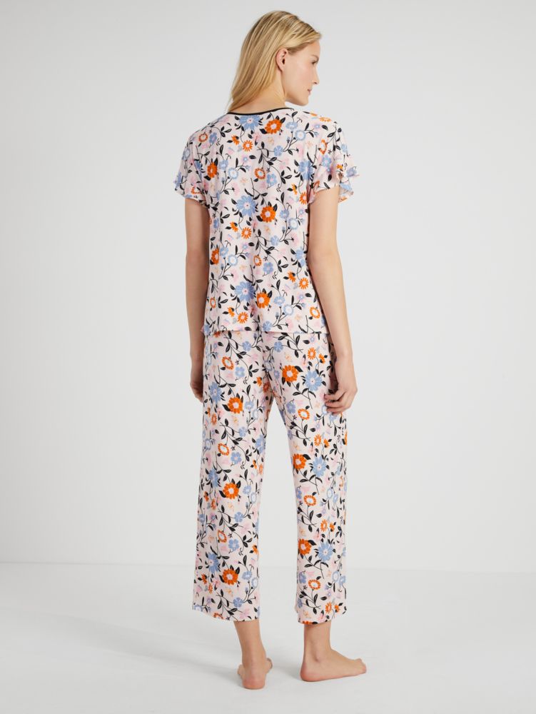 Kate Spade,Crop PJ Set,Floral Garden Print