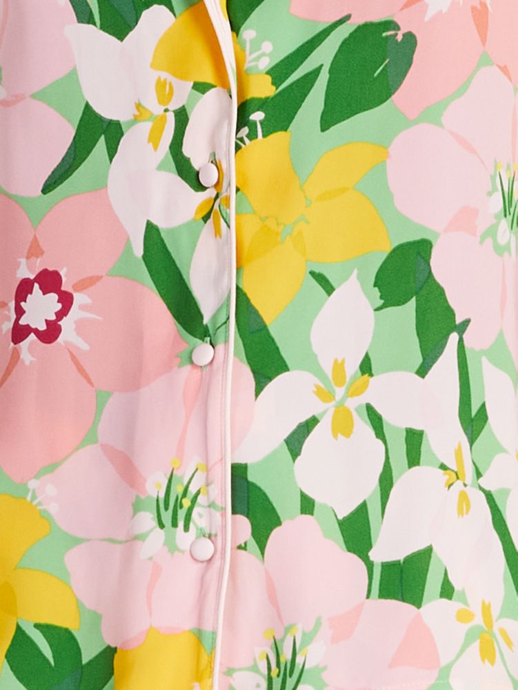 Kate Spade,Crop PJ Set,Painterly Petals