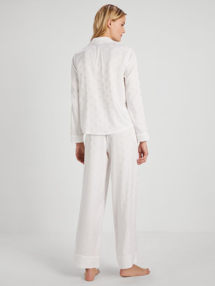 Kate Spade,Mrs Long PJ Set,Off White Dot