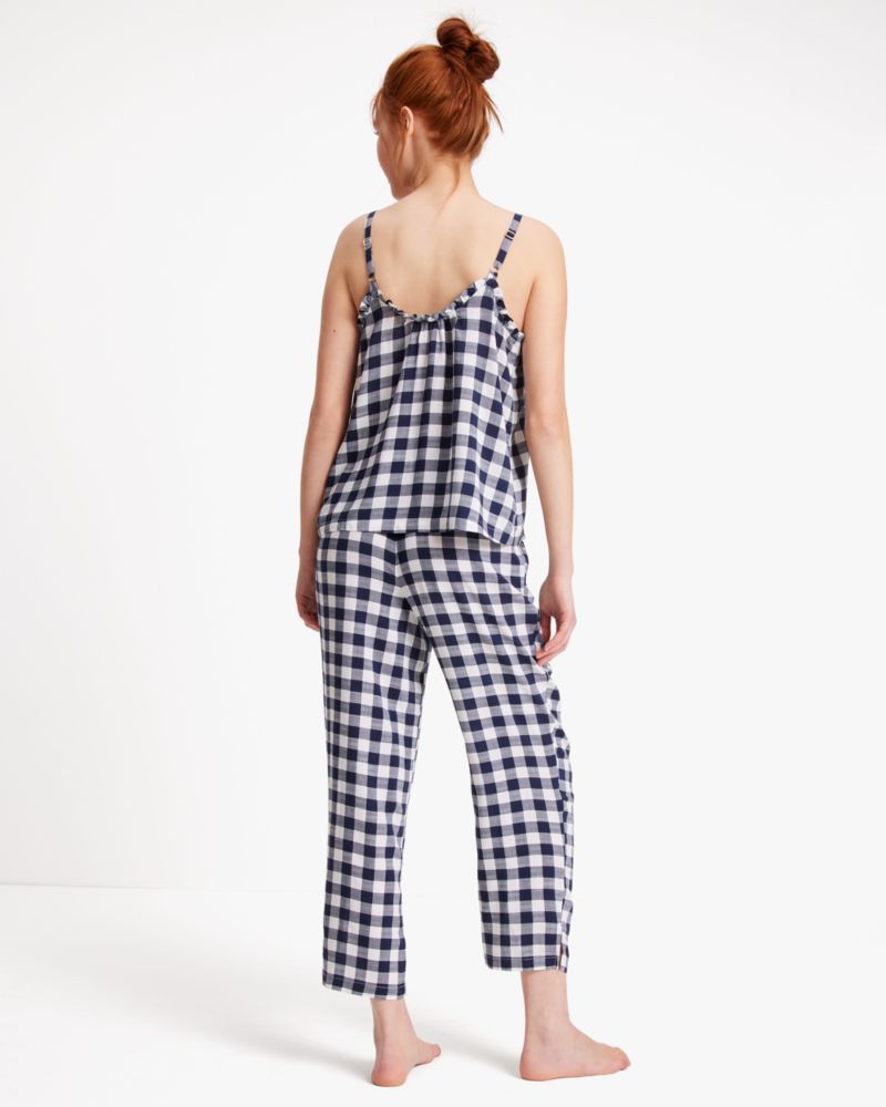 Kate Spade,Long PJ Set,Seaside Gingham