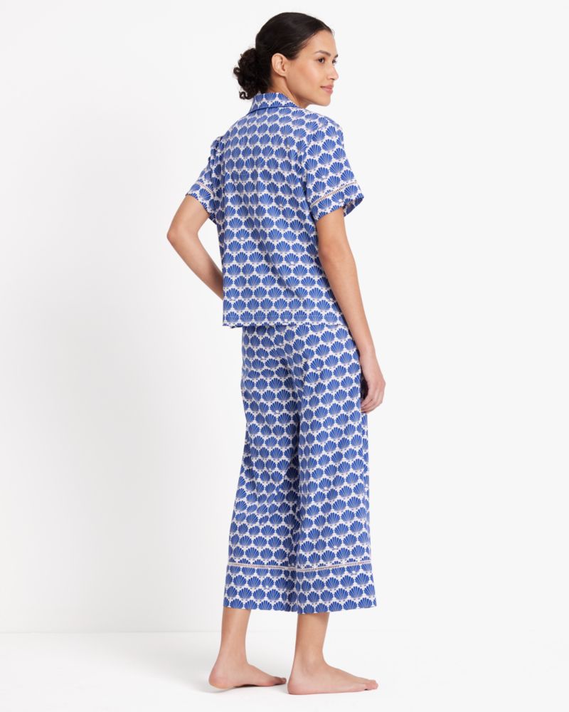 Kate Spade,Long PJ Set,Shell Geo