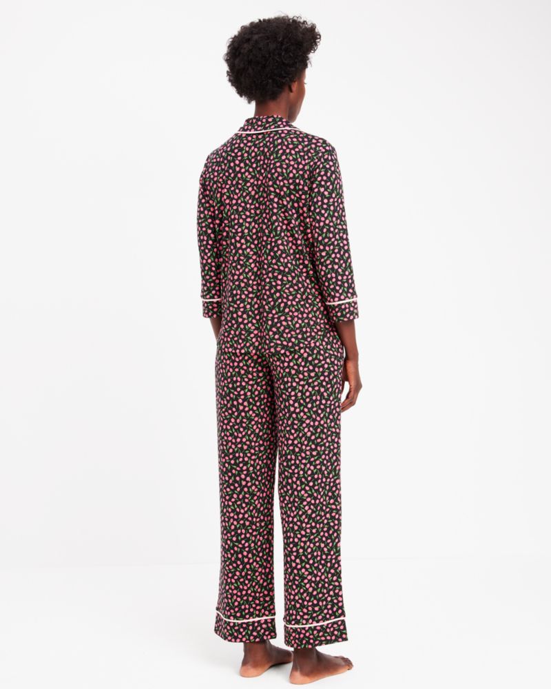 Kate Spade,Long PJ Set,Ditsy Tulips Print