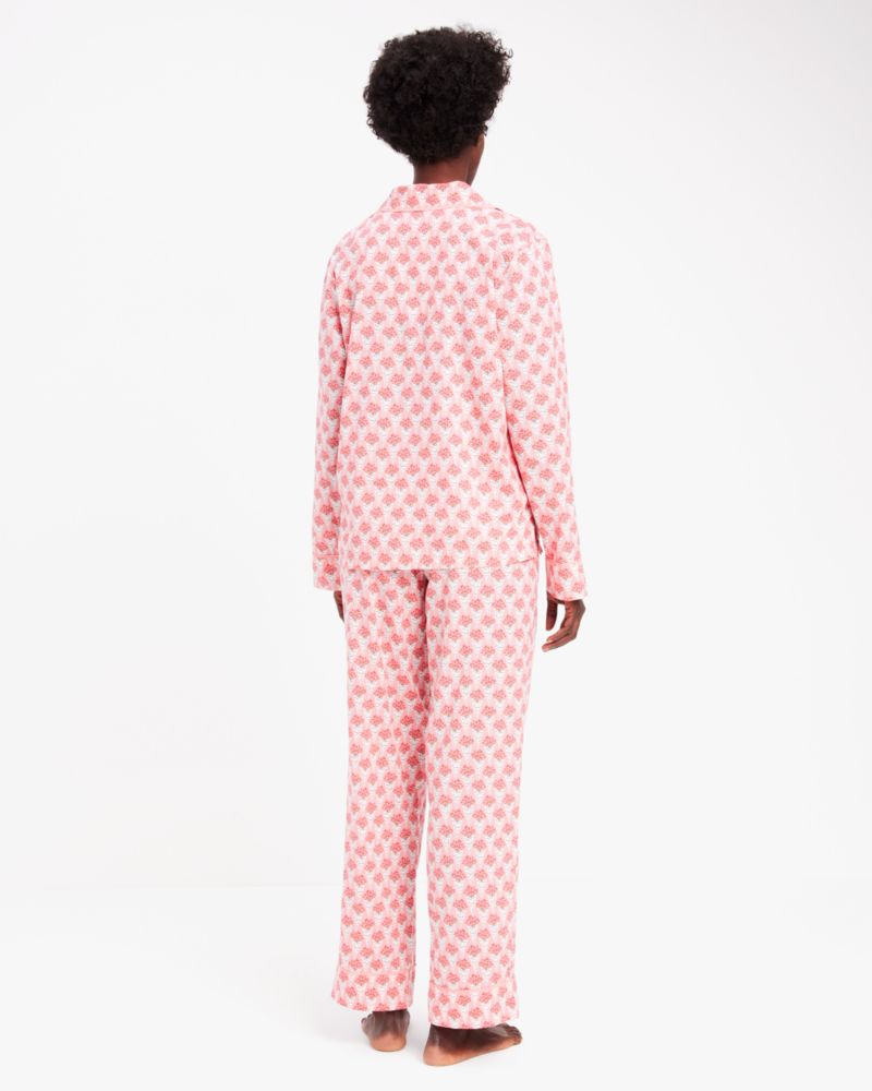 Kate Spade,Long PJ Set,Flower Bouquet Print