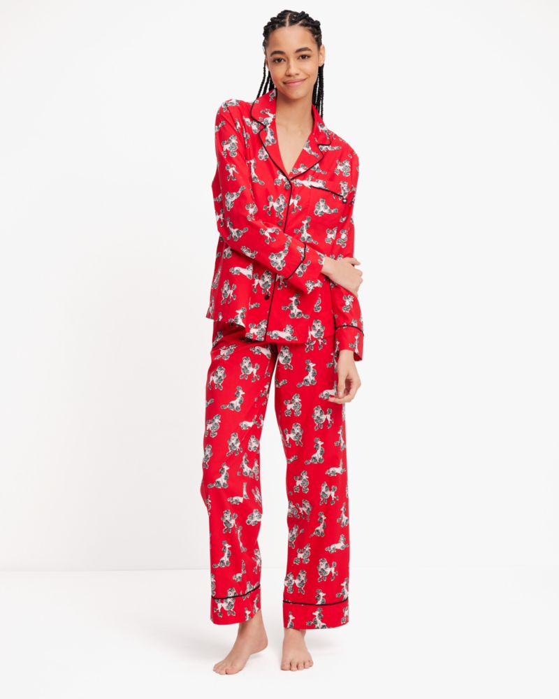 Poodle print online pajamas